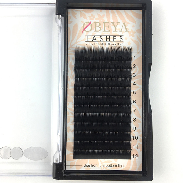 Best Eyelash Manufacturer Supply camellia Lash Extension 10 11 12mm Y21